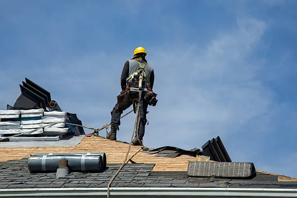 Professional Roofing technician working in Underhill, VT